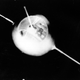This is a model of a Soviet Earth satellite, Sputnik 1, on display at the Prague Czechoslovakia exhibition on Oct. 7, 1957, marking the 40th anniversary of Russia’s October Revolution that overthrew the czar. The actual Sputnik 1 capsule was launched by the Soviet Union Oct. 4, starting the Space Race with the U.S.